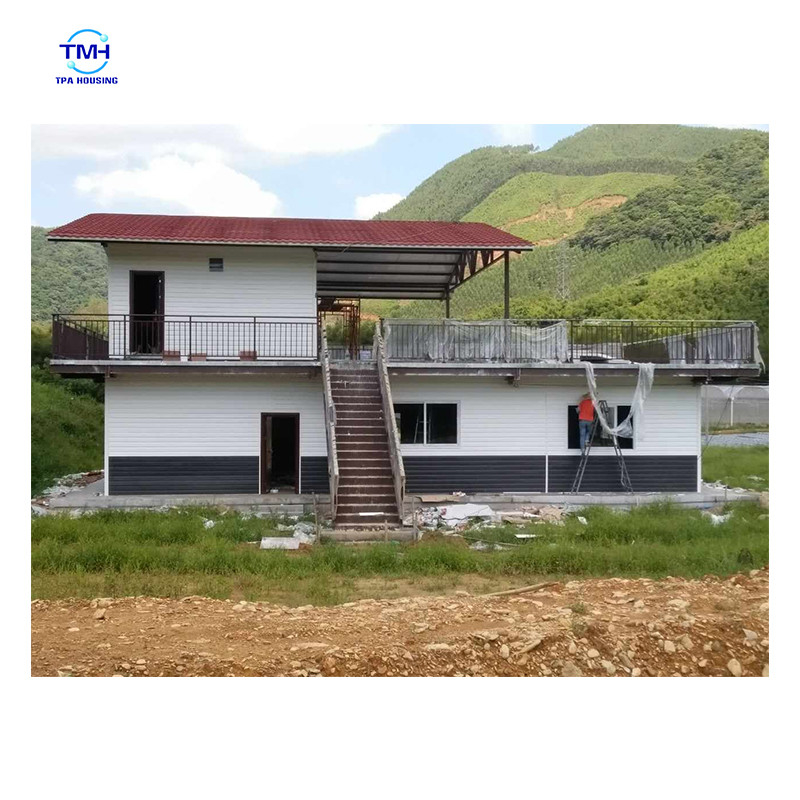 منازل هيكلية فولاذية حديثة التصميم للفيلات الفولاذية الخفيفة ذات الحجم المخصص